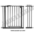 Poarta de siguranta pentru copii, Baby Safety Door 20, Metal, Negru