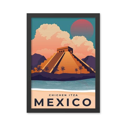 Tablou decorativ, Mexico 2 (55 x 75), MDF , Polistiren, Multicolor