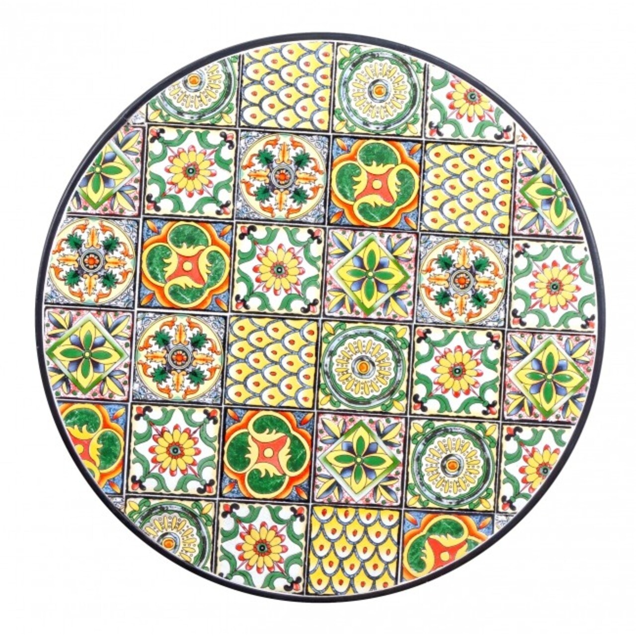 Masa pentru gradina, Naxos Round, Bizzotto, Ø60x75 cm, otel/ceramica - 2 | YEO