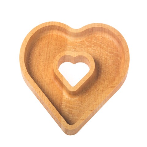 Platou pentru servire Heart - UP00217, Forsberg, 15x16x2 cm, lemn