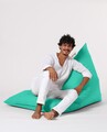 Fotoliu puf, Bean Bag Ferndale, Pyramid Bed, 145 cm, poliester impermeabil, turcoaz