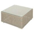 Set mobilier pentru gradina/terasa, Casaboa, coltar + masa, aluminiu/fibre sintetice, natur/crem