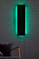 Decoratiune luminoasa LED, Rectangle, MDF, 60 LED-uri, Verde