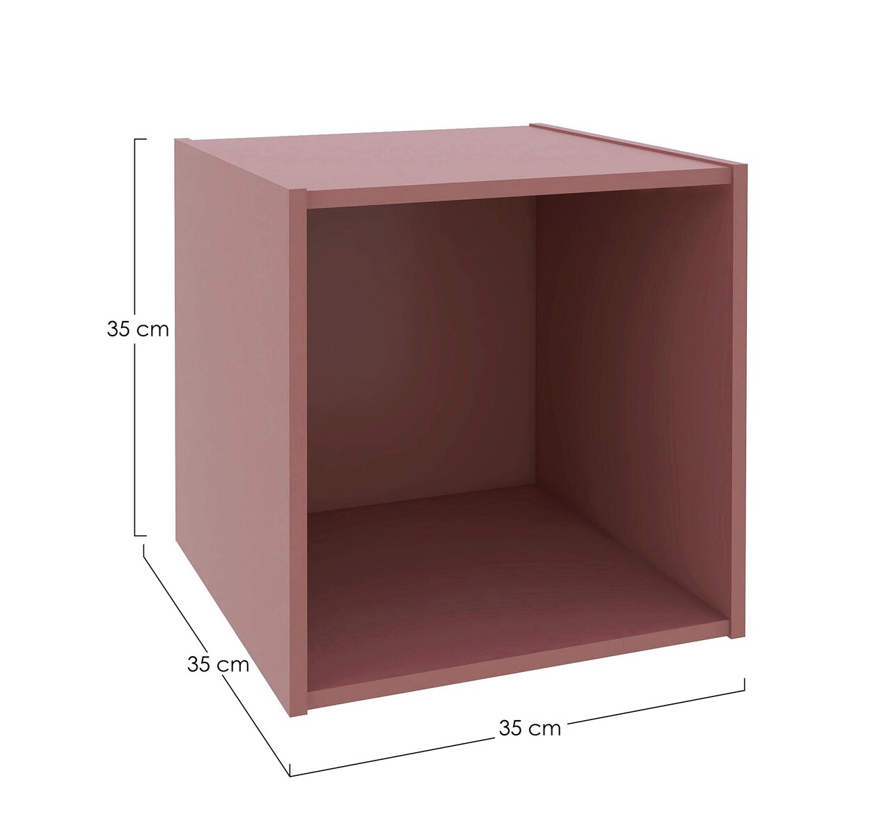 Raft modular Composite, Bizzotto, 35x35x35 cm, PAL/MDF, caramiziu - 2 | YEO