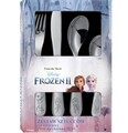 Set tacamuri 4 piese pentru copii Frozen II, Disney, inox, argintiu