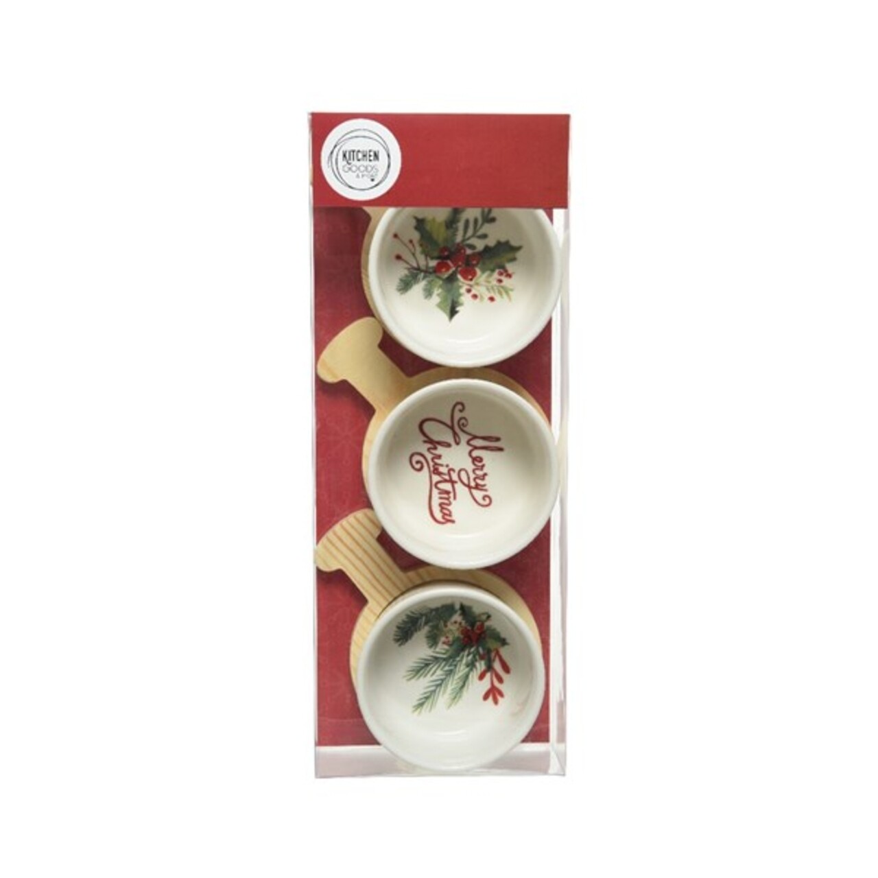 Set 3 mini boluri Tapas, Decoris, bambus, multicolor - 1 | YEO