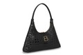 Geanta, Lucky Bees, 505 Croco Black, piele ecologica, negru