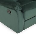 Fotoliu cu recliner manual, Louis XL, L.87 l.95 H.102, stofa, verde inchis