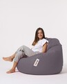 Fotoliu puf, Bean Bag, Ferndale Premium XXL, 115 x 130 cm, poliester impermeabil, gri fumuriu