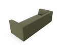 Canapea 3 locuri, Ruby, Micadoni Home, BL, 232x93x69 cm, velur, verde