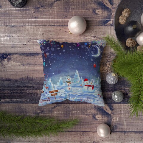 Husa de perna, NYXMAS082, 43x43 cm, 50% bumbac/50% poliester, Multicolor