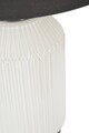 Lampa de masa Brighty, Mauro Ferretti, 1 x E27, 40W, 37.5x65 cm, sticla/fier/catifea, alb/gri