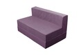 Canapea extensibila Urban Living Bedora 136x80x40 cm Purple/Stripes