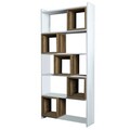 Corp biblioteca, Hommy Craft, Box, 80x170x22 cm, Alb/Maro