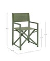 Scaun de gradina pliabil Taylor, Bizzotto, 48 x 56 x 86 cm, aluminiu/textilena 2x1, verde herb