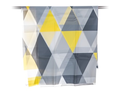 Perdea de dus Triangles, Brilanz, 180x200 cm, PEVA