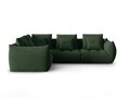 Coltar modular stanga 3 locuri, Bloom-86, Micadoni Home, 316x216x95 cm, tesatura structurata, verde muschi