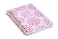 Carnet cu spirala, Smile Sparkle Shine, Tri-Coastal Design, 18 x 21.5 cm, roz/auriu