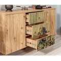 Set mobilier living 3 piese, comoda, comoda tv si masuta, Motto 727, Vella, atlantic pine