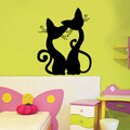 Sticker decorativ, KBS-156, Vinilin, Dimensiune: 37 x 46 cm, Negru