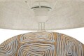 Lampa de masa Eclips, Mauro Ferretti, 1x E27, 40W, 38x68 cm, polirasina/fier/textil, auriu/alb