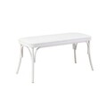 Banca, Vella, Oliver Bench, 100x49x41 cm, PAL, Alb