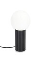 Lampa de masa Delphine, Bizzotto, D15x30 cm, 1 x E14, 15W, metal/sticla, negru