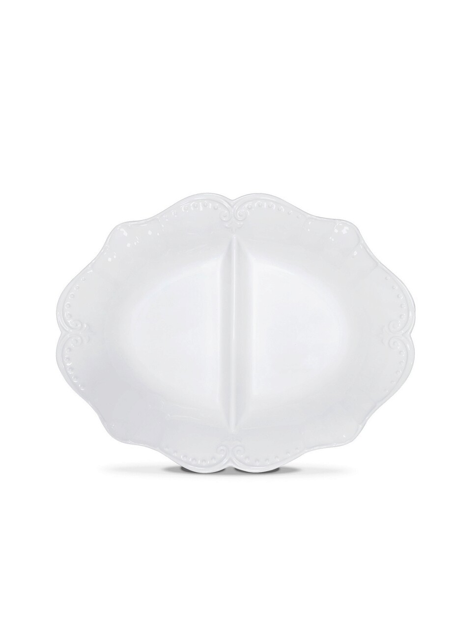 Farfurie intinsa, Mia - Kitchenware, 280TMA1889, 100% SERAMIC / , Dimensiune: 7 x 32 x 41 cm (1 bucată), Crem