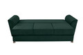 Canapea extensibila Ferrara, 232x97x75 cm, cu lada de depozitare, Green