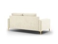 Canapea, Orrino, Mazzini Sofas, 2 locuri, gold legs, 170x94x82 cm, catifea, bej deschis