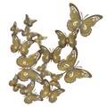 Decoratiune de perete Butterflies, InArt, 65x72 cm, fier