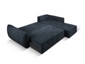 Coltar extensibil dreapta 4 locuri, Kaelle, Micadoni Home, BL, 252x165x87 cm, poliester chenille, albastru regal