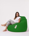 Fotoliu puf, Bean Bag, Ferndale Premium XXL, 115 x 130 cm, poliester impermeabil, verde