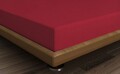 Cearceaf de pat cu elastic, 140x190 cm, 100% bumbac ranforce, Patik, Maroon, maroon