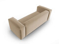 Canapea 4 locuri, Mackay, Cosmopolitan Design, 230x94x73 cm, catifea, bej sand