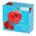 Saltea gonflabila pentru plaja Intex Red Rose, 137x132 cm, polivinil, rosu