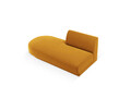 Modul canapea stanga 2 locuri, Miley, Micadoni Home, BL, 158x85x74 cm, catifea, galben