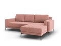 Coltar dreapta, Orrino, Mazzini Sofas, 4 locuri, 242x164x82 cm, catifea, roz