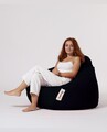 Fotoliu puf, Bean Bag, Ferndale Premium XXL, 115 x 130 cm, poliester impermeabil, negru