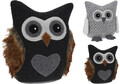 Opritor pentru usa Owl, 23x15x23 cm, poliester, gri