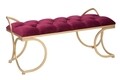 Bancheta Glam Luxy, Mauro Ferretti, 103x43x47 cm, catifea, bordo