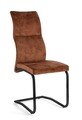 Scaun Thelma, Bizzotto, 43.5 x 62 x 102 cm, otel/catifea, maro rust