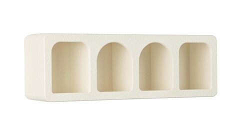 Raft de perete Creamy, Bizzotto, 60x15x20 cm, MDF, alb