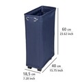 Cos pentru rufe, Wenko, Corno Navy, 43 L, poliester/polipropilena, bleumarin