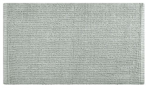 Covoras pentru baie, Olivo Tappeti, Corn 3, 50 x 90 cm, 80% poliester, 20% bumbac, gri