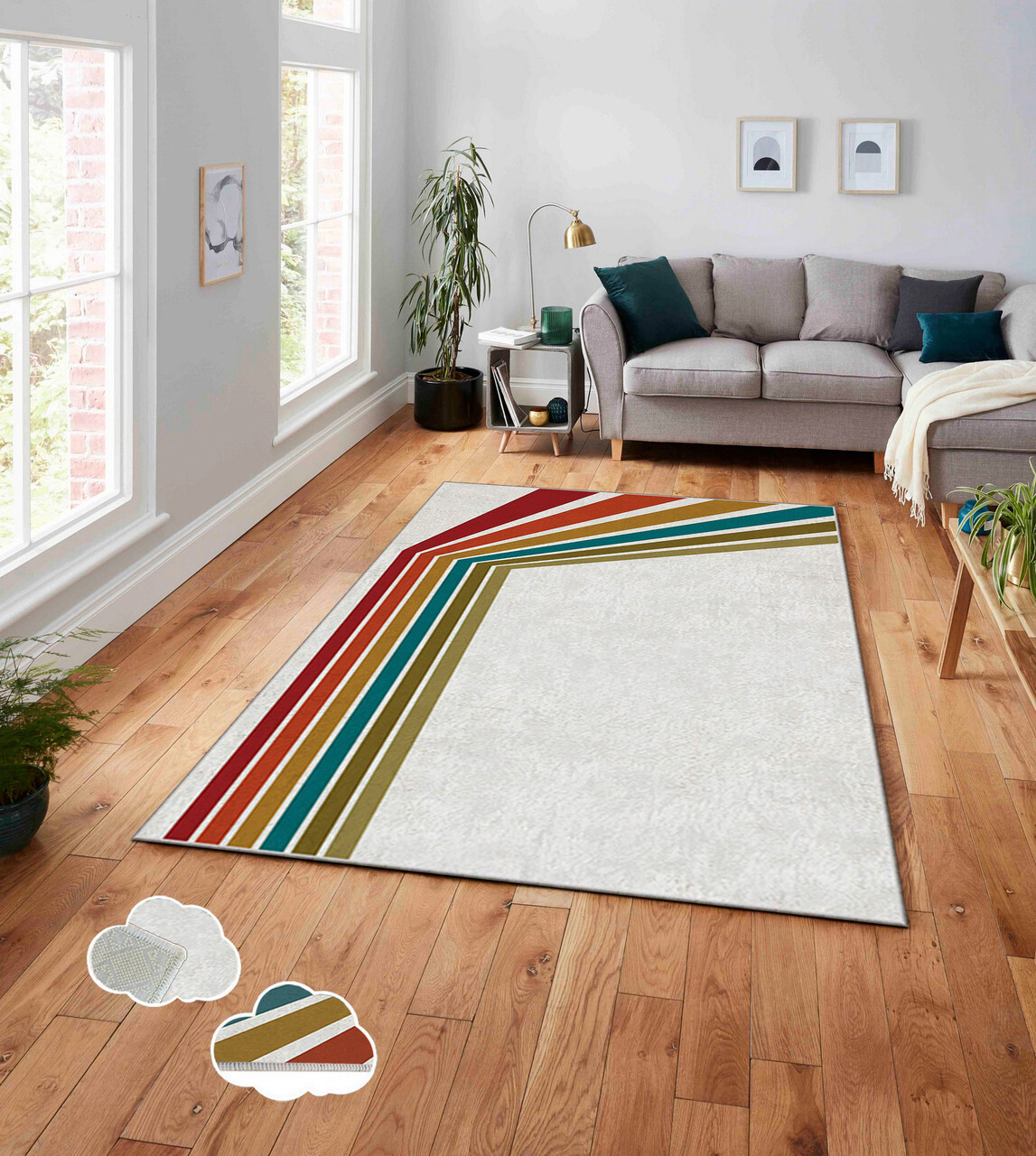 Covor, ASR CRPT-4 , 100x180 cm, Poliester, Multicolor - 1 | YEO