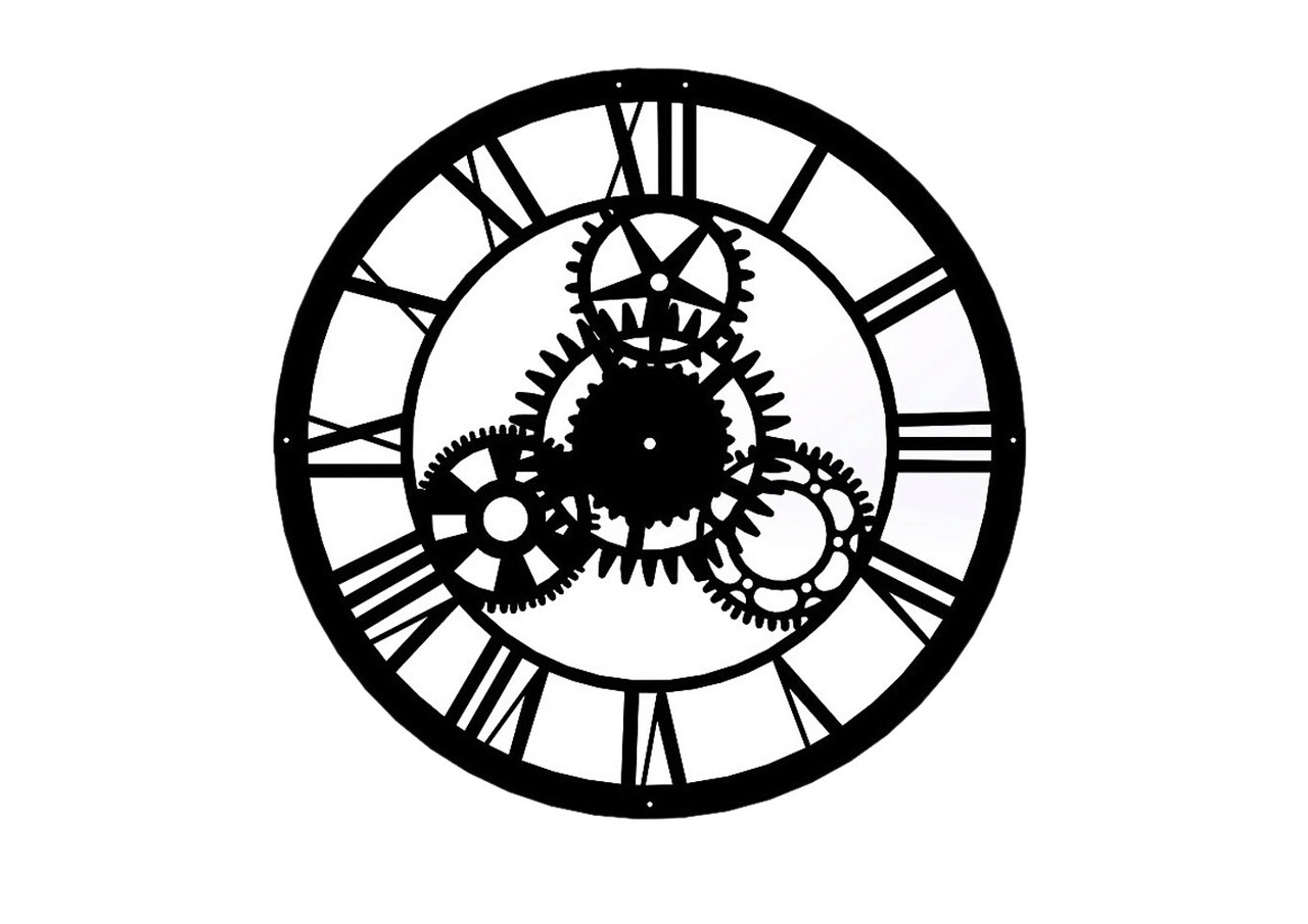 Ceas De Perete, Davin Clock, Metal, Dimensiune: 46 X 46 Cm, Negru