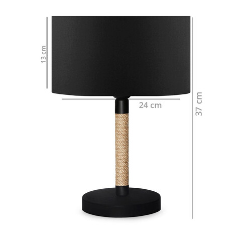 Lampa de masa, Insignio, 780SGN1870, PVC, Negru