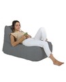 Fotoliu puf, Bean Bag, Ferndale Trendy, 105 x 75 cm, poliester impermeabil, gri fumuriu