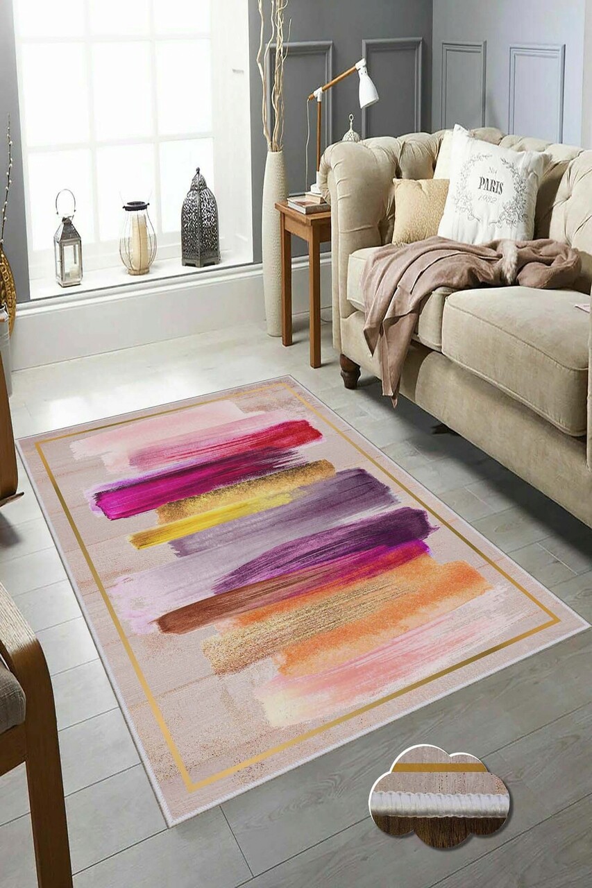 Covor, HMNT893, 120x180 Cm, Poliester, Multicolor